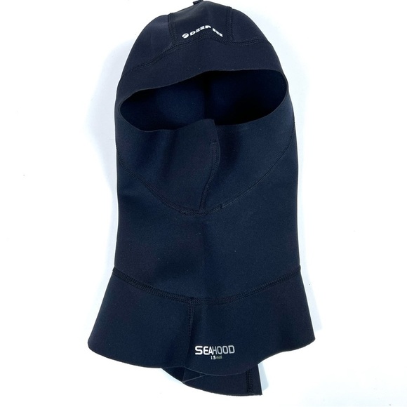 Deep See Scuba Seahood 1.5mm Black - Picture 3 of 6